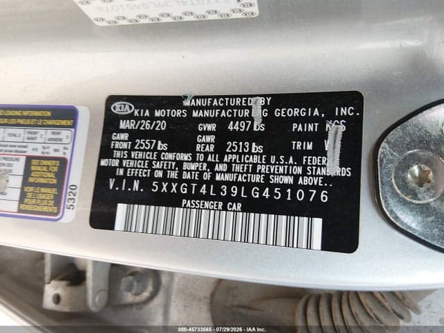 2020 KIA OPTIMA SE 9