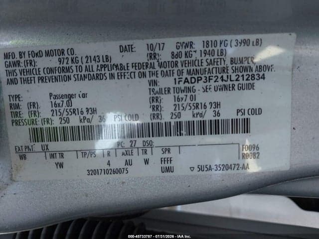 2018 FORD FOCUS SE 9