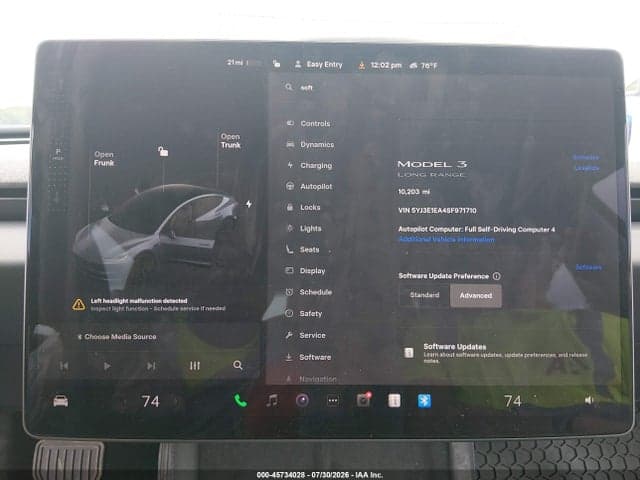 2025 TESLA MODEL 3 LONG RANGE REAR-WHEEL DRIVE/STANDARD REAR-WHEEL DRIVE 18