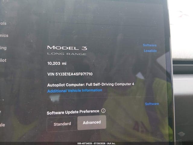 2025 TESLA MODEL 3 LONG RANGE REAR-WHEEL DRIVE/STANDARD REAR-WHEEL DRIVE 7