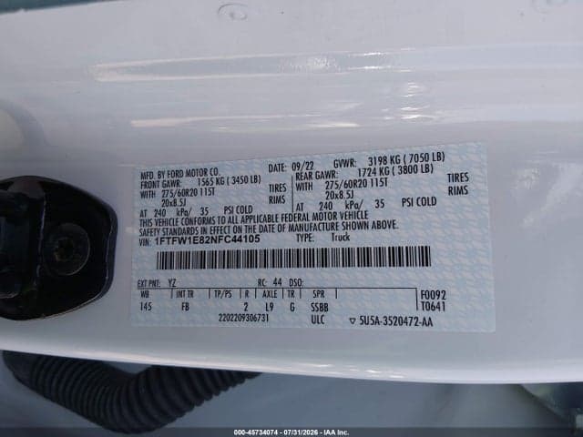 2022 FORD F-150 XLT 9