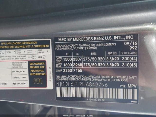 2017 MERCEDES-BENZ GLS 450 4MATIC 9