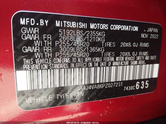 2023 MITSUBISHI OUTLANDER SEL 2.5 S-AWC 9