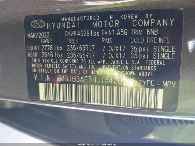2022 HYUNDAI TUCSON SEL 9