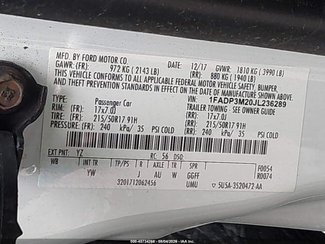 2018 FORD FOCUS SEL 9
