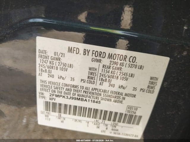 2021 FORD EDGE SEL 9