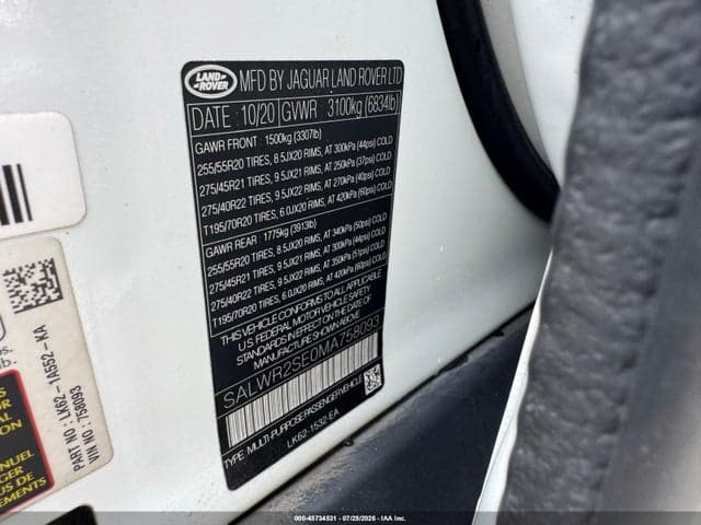 2021 LAND ROVER RANGE ROVER SPORT HSE DYNAMIC 9