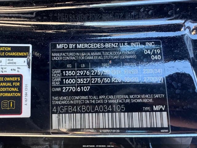 2020 MERCEDES-BENZ GLE 350 4MATIC 9