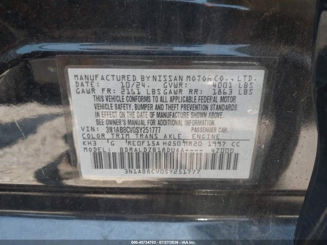 2025 NISSAN SENTRA SV 9