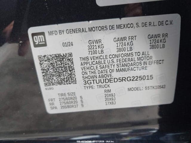 2024 GMC SIERRA 1500 4WD SHORT BOX SLT 9