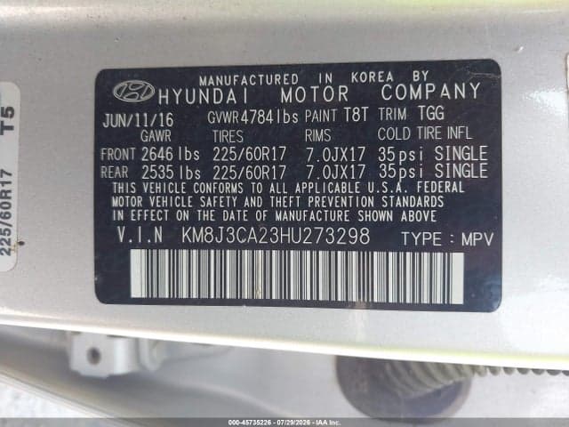 2017 HYUNDAI TUCSON ECO 9