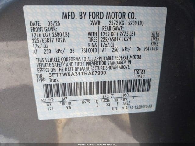 2026 FORD MAVERICK XL 9