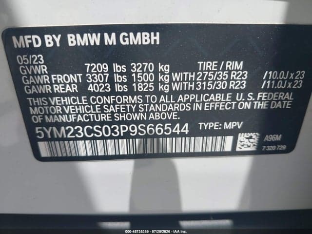 2023 BMW XM 9