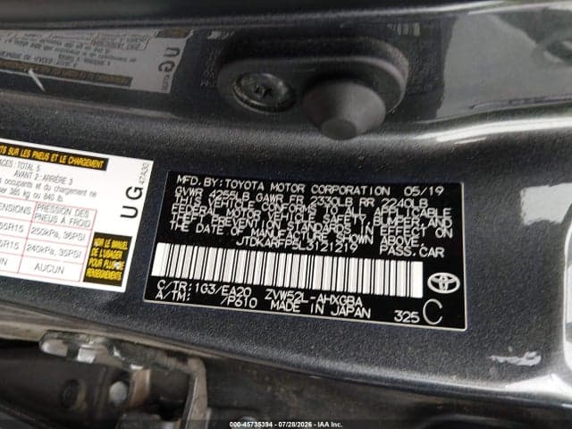 2020 TOYOTA PRIUS PRIME LIMITED 9
