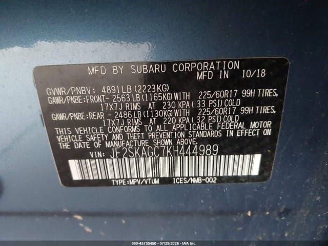 2019 SUBARU FORESTER PREMIUM 9