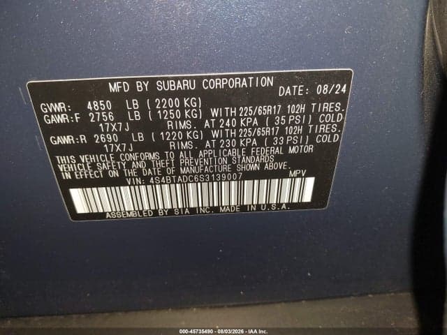 2025 SUBARU OUTBACK PREMIUM 9