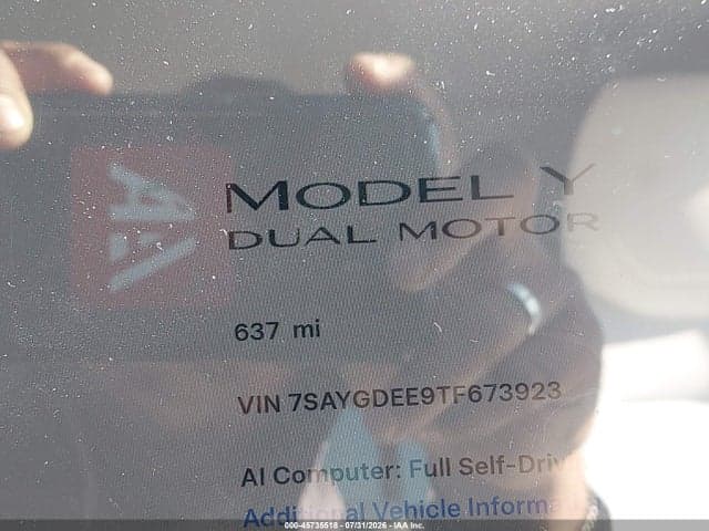 2026 TESLA MODEL Y ALL-WHEEL DRIVE/LONG RANGE LAUNCH SERIES/PREMIUM ALL-WHEEL DRIVE 16