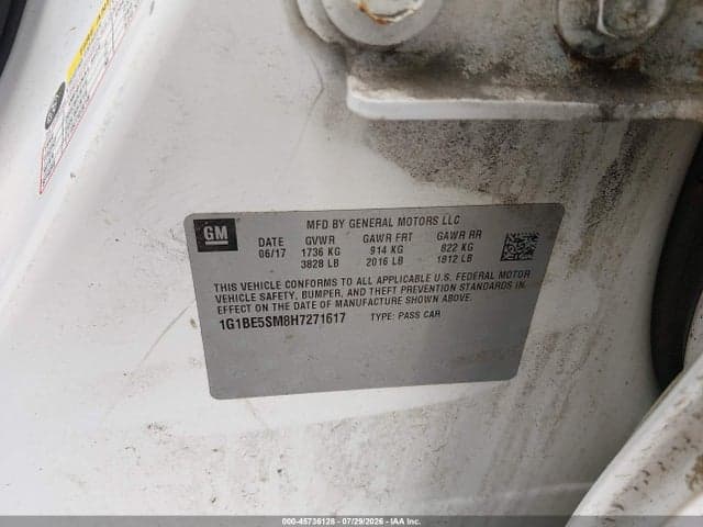 2017 CHEVROLET CRUZE LT AUTO 9