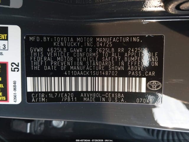 2025 TOYOTA CAMRY SE 9