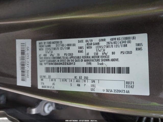 2019 FORD F-350 XL 9