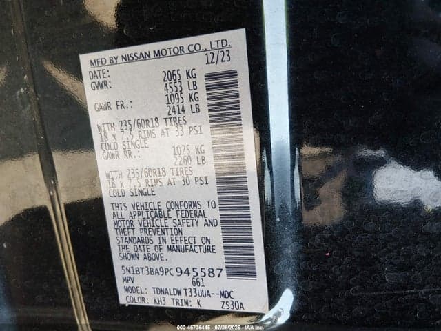 2023 NISSAN ROGUE SV FWD 9