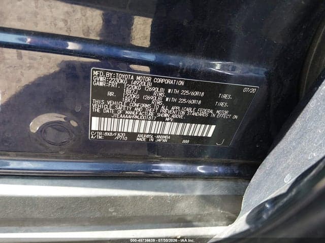 2021 TOYOTA VENZA LE 9