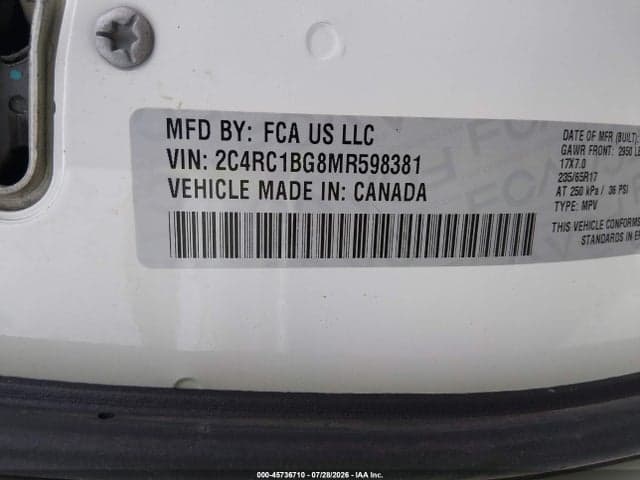 2021 CHRYSLER PACIFICA TOURING L 9