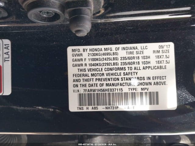 2017 HONDA CR-V EX 9