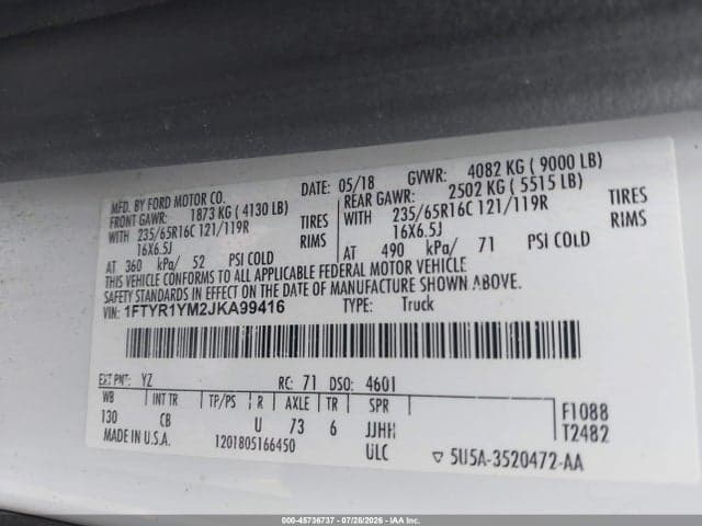 2018 FORD TRANSIT-250 9