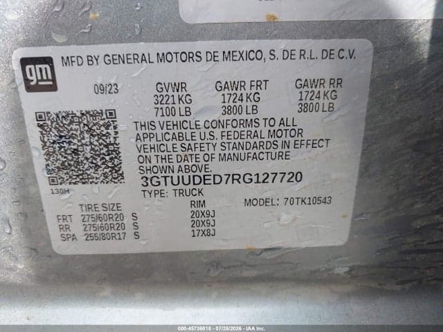 2024 GMC SIERRA 1500 4WD SHORT BOX SLT 9