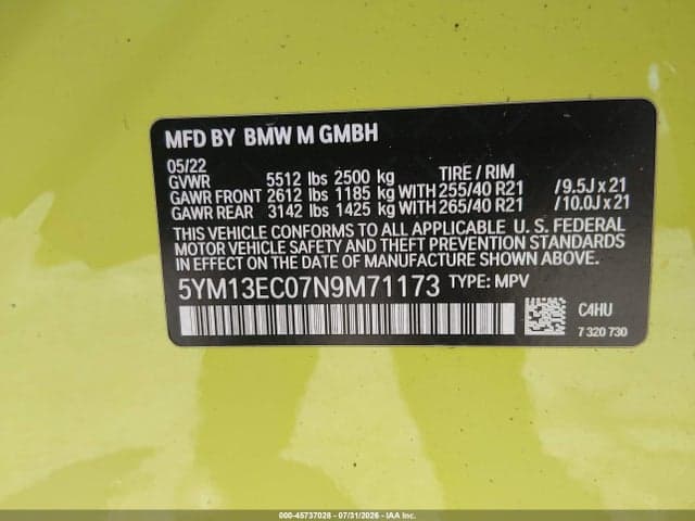 2022 BMW X3 M 9