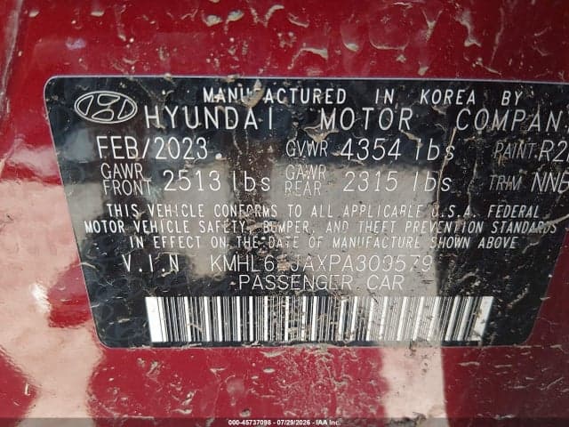 2023 HYUNDAI SONATA SEL 9