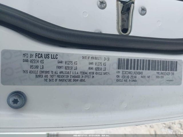 2018 CHRYSLER 300 TOURING 9