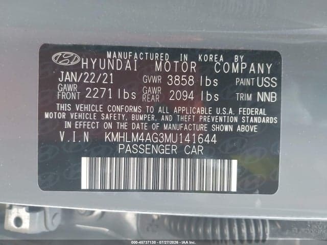 2021 HYUNDAI ELANTRA SEL 9