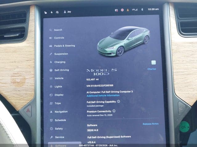 2018 TESLA MODEL S 100D/75D/P100D 7