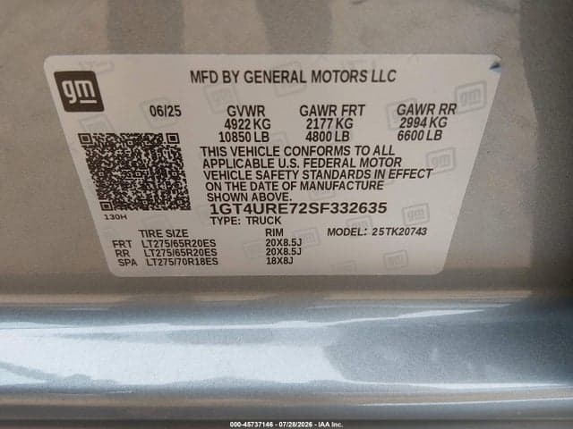 2025 GMC SIERRA 2500HD 4WD STANDARD BED DENALI 9