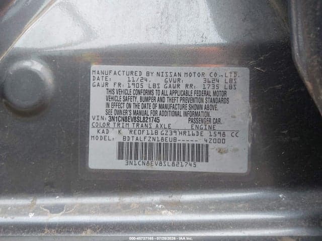 2025 NISSAN VERSA 1.6 SV 9