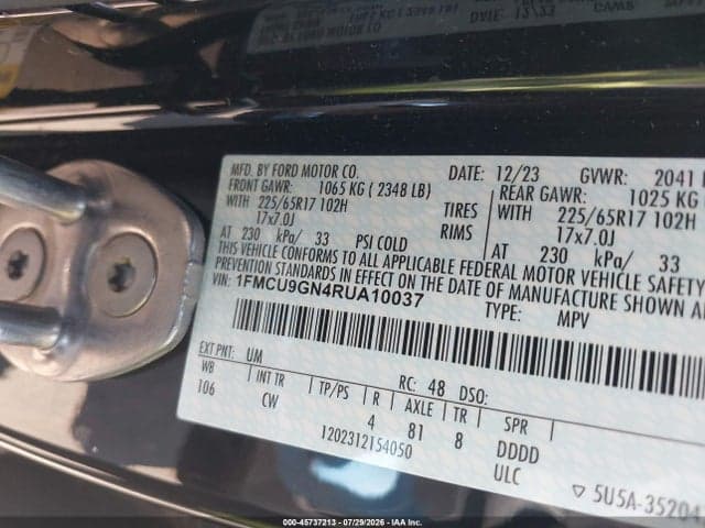 2024 FORD ESCAPE ACTIVE 9