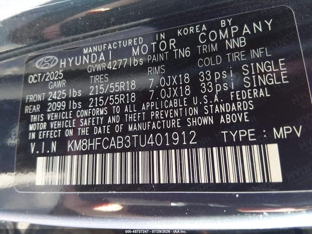 2026 HYUNDAI KONA SEL SPORT 9