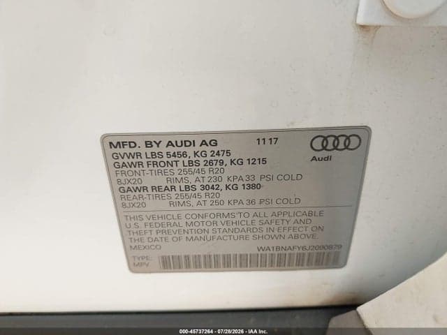 2018 AUDI Q5 2.0T PREMIUM/2.0T TECH PREMIUM 9