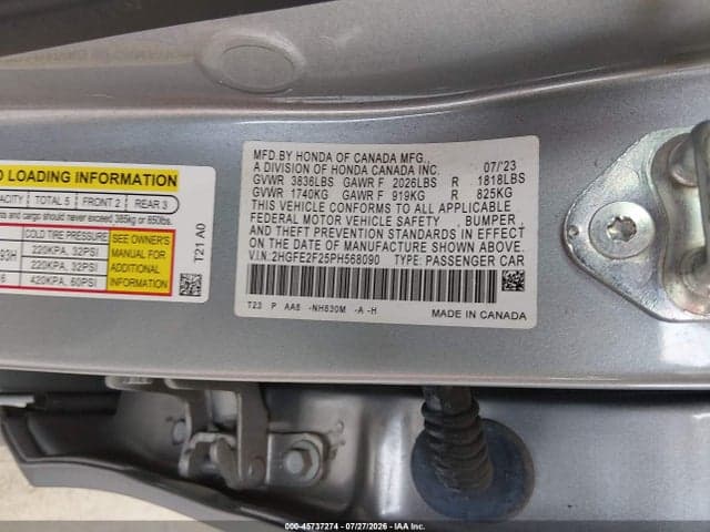 2023 HONDA CIVIC LX 9