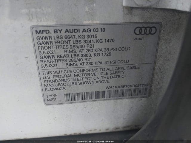 2019 AUDI Q7 55 PREMIUM 9