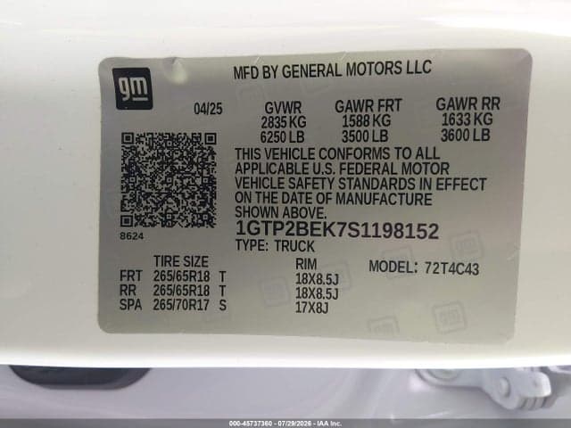 2025 GMC CANYON 4WD ELEVATION 9