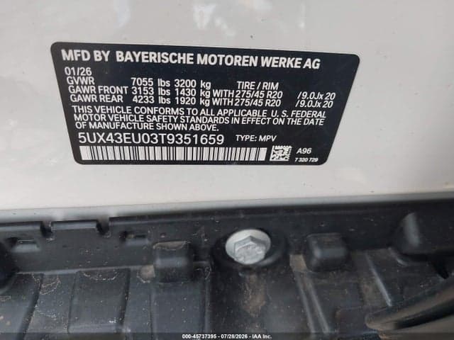 2026 BMW X5 PHEV XDRIVE50E 9