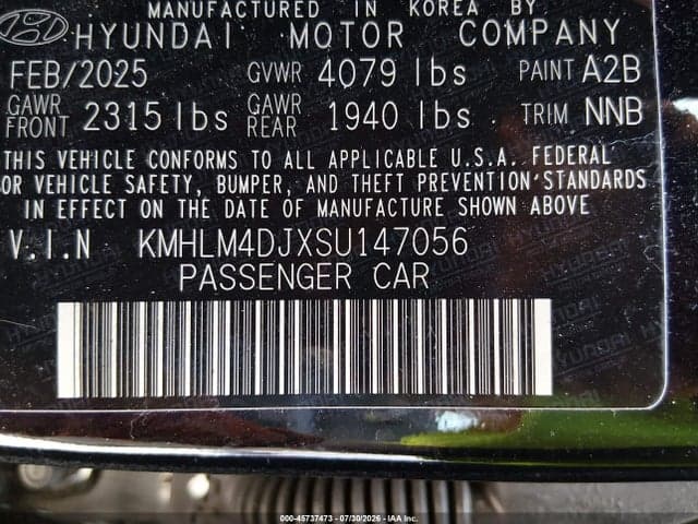 2025 HYUNDAI ELANTRA HYBRID SEL SPORT 9