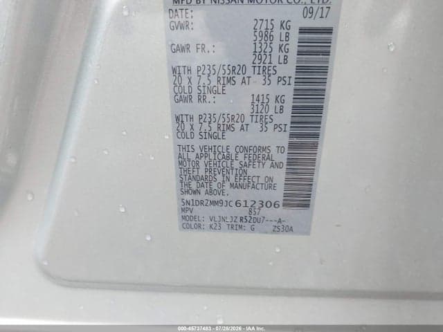 2018 NISSAN PATHFINDER PLATINUM 9