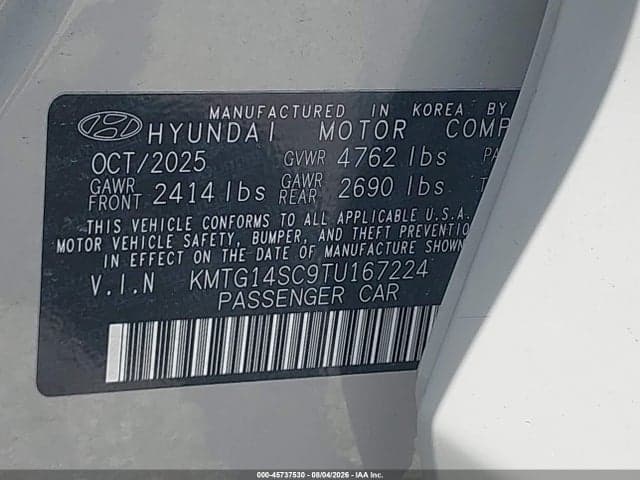 2026 GENESIS G70 2.5T RWD 9