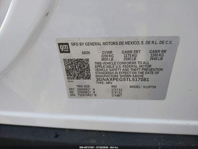 2026 CHEVROLET EQUINOX AWD LT 9