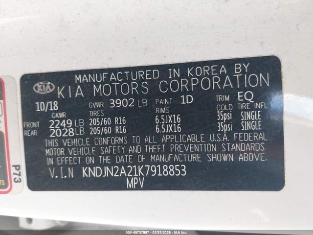 2019 KIA SOUL 9