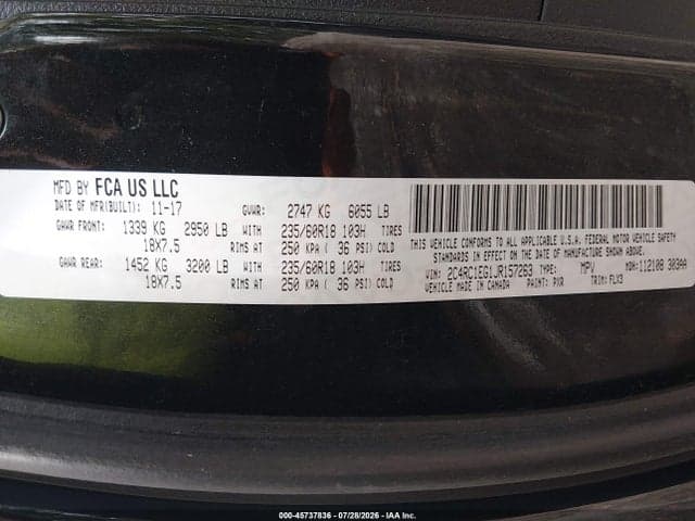 2018 CHRYSLER PACIFICA TOURING L PLUS 9